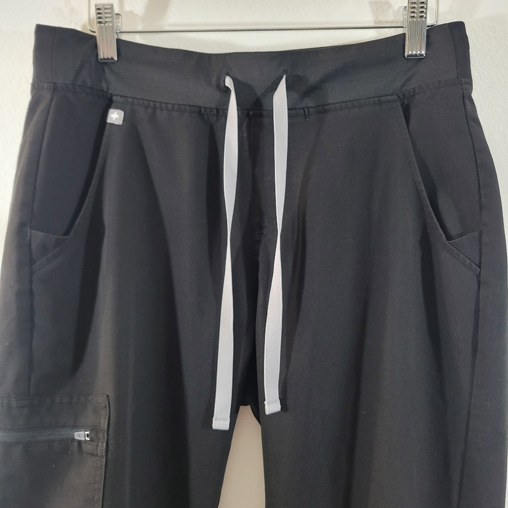 FIGS Zamora black technical collection high rise jogger medical scrub pants - Picture 2 of 12